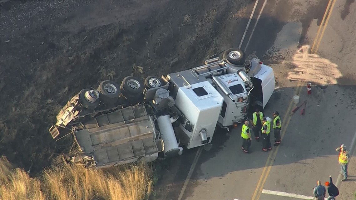 1 person hurt when train collides with truck | 9news.com