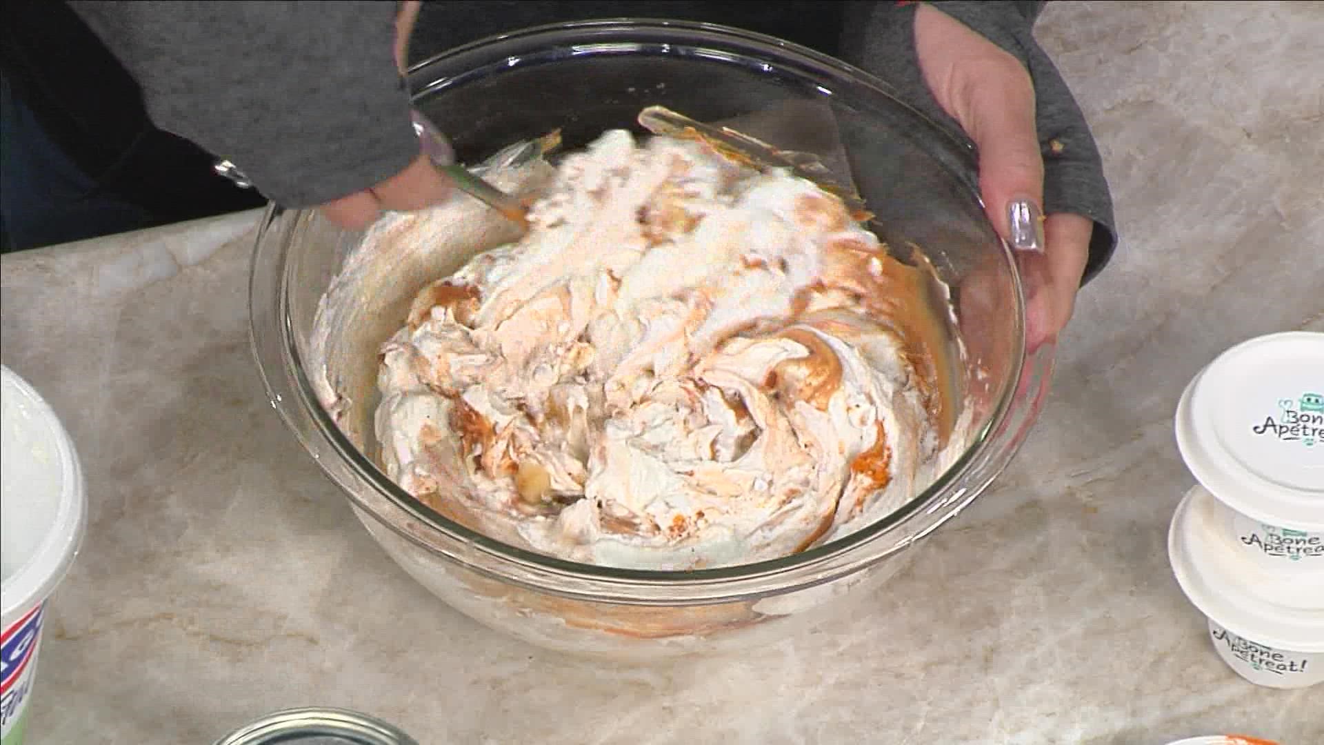 Tiffany Brown from Bone Apetreat teaches us how to make frozen yogurt for dogs.
