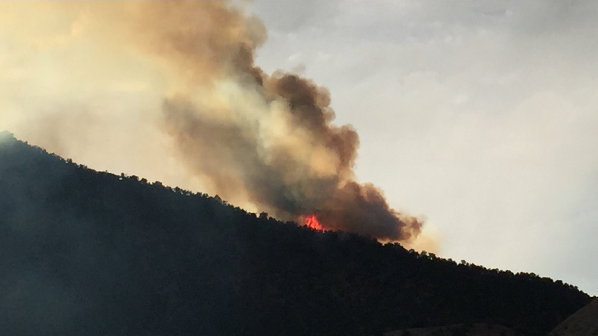 Wildfire burning north of Gypsum