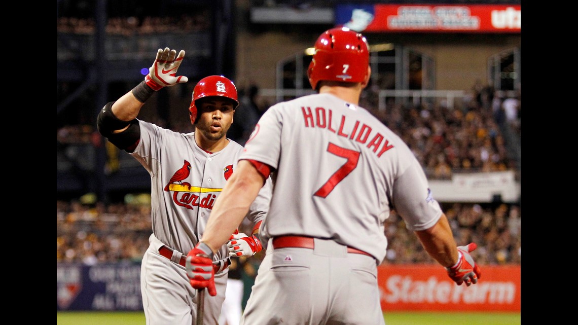 38-year-old outfielder Matt Holliday returns to the Rockies