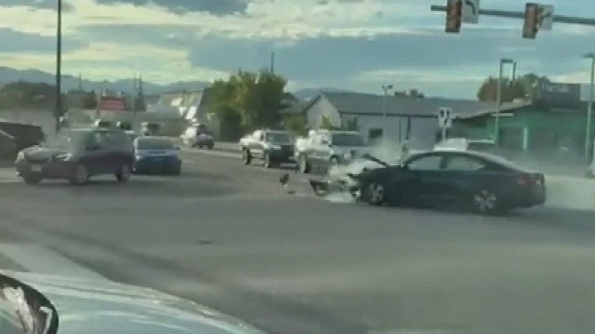 Driver leads police on 2-mile chase on Sheridan before crash | 9news.com