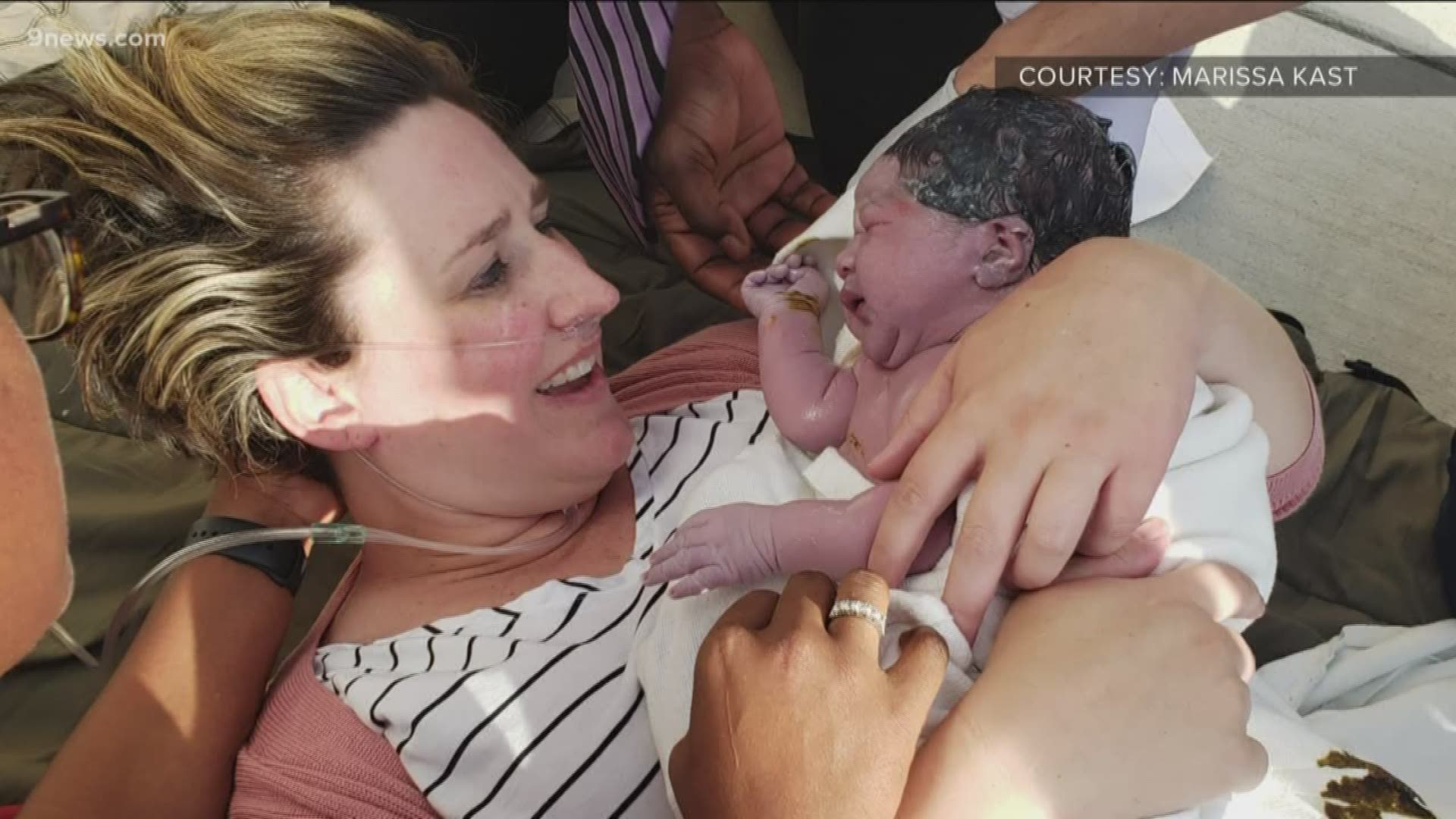 Two months ago, baby Zara was born on the sidewalk in front of the middle school where her mom teaches.