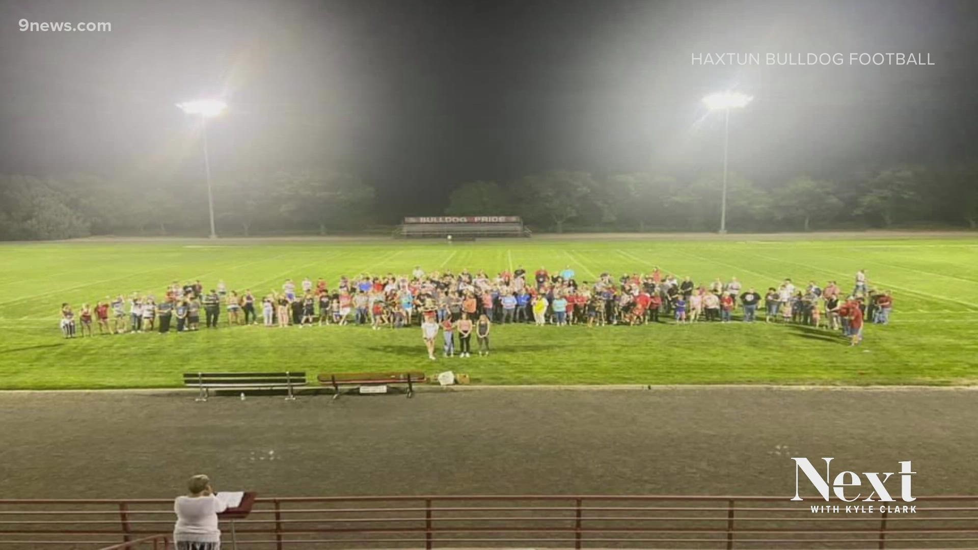 A game between Haxton and Wiley high school football teams was canceled after four Wiley teens died in a crash. Haxton decided it wanted to help that community.