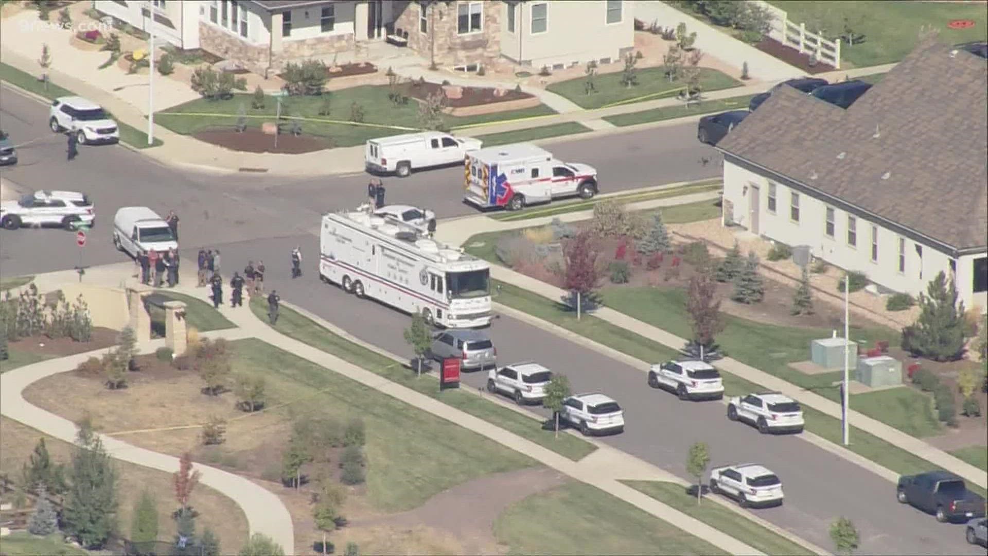 A suspect was seen leaving the area and has not been found, according to Longmont Police.