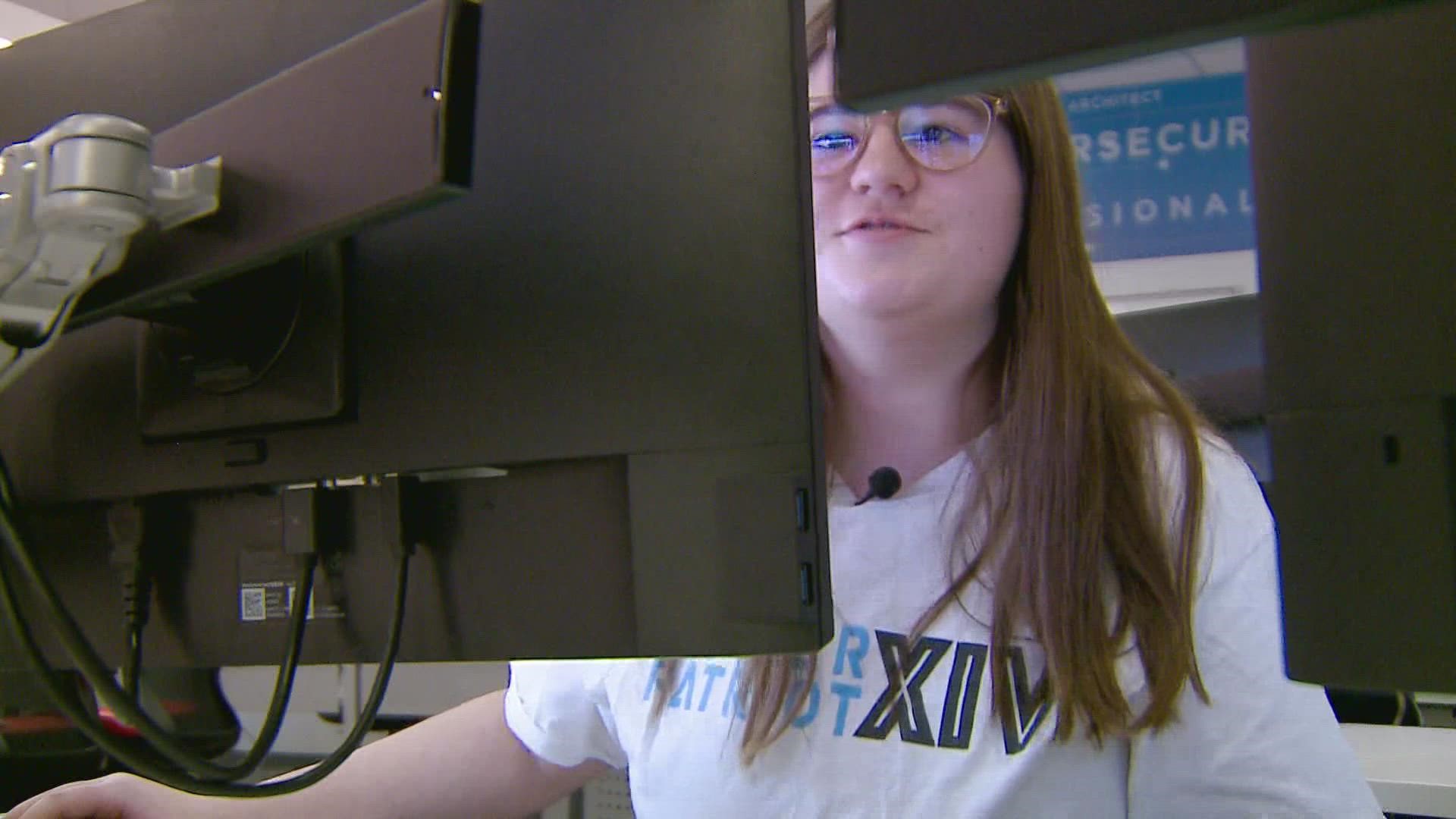 “It’s pretty fun especially to see a focus being on women in technology and trying to get more women in the field," said Reilly Harrington, 16.