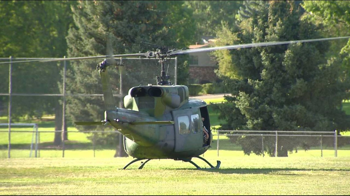 A helicopter made an emergency landing at a Denver middle school ...