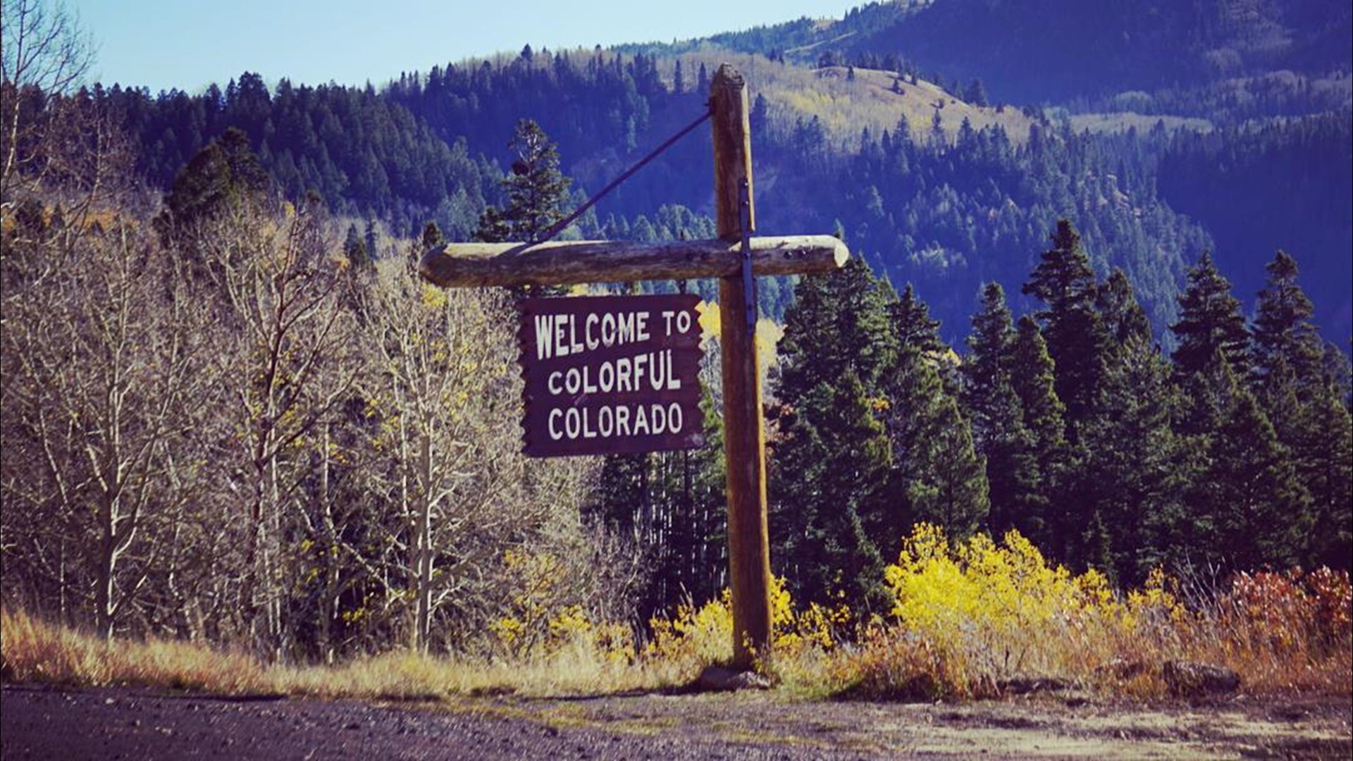 This guy has visited all of the ‘Welcome to Colorful Colorado’ signs