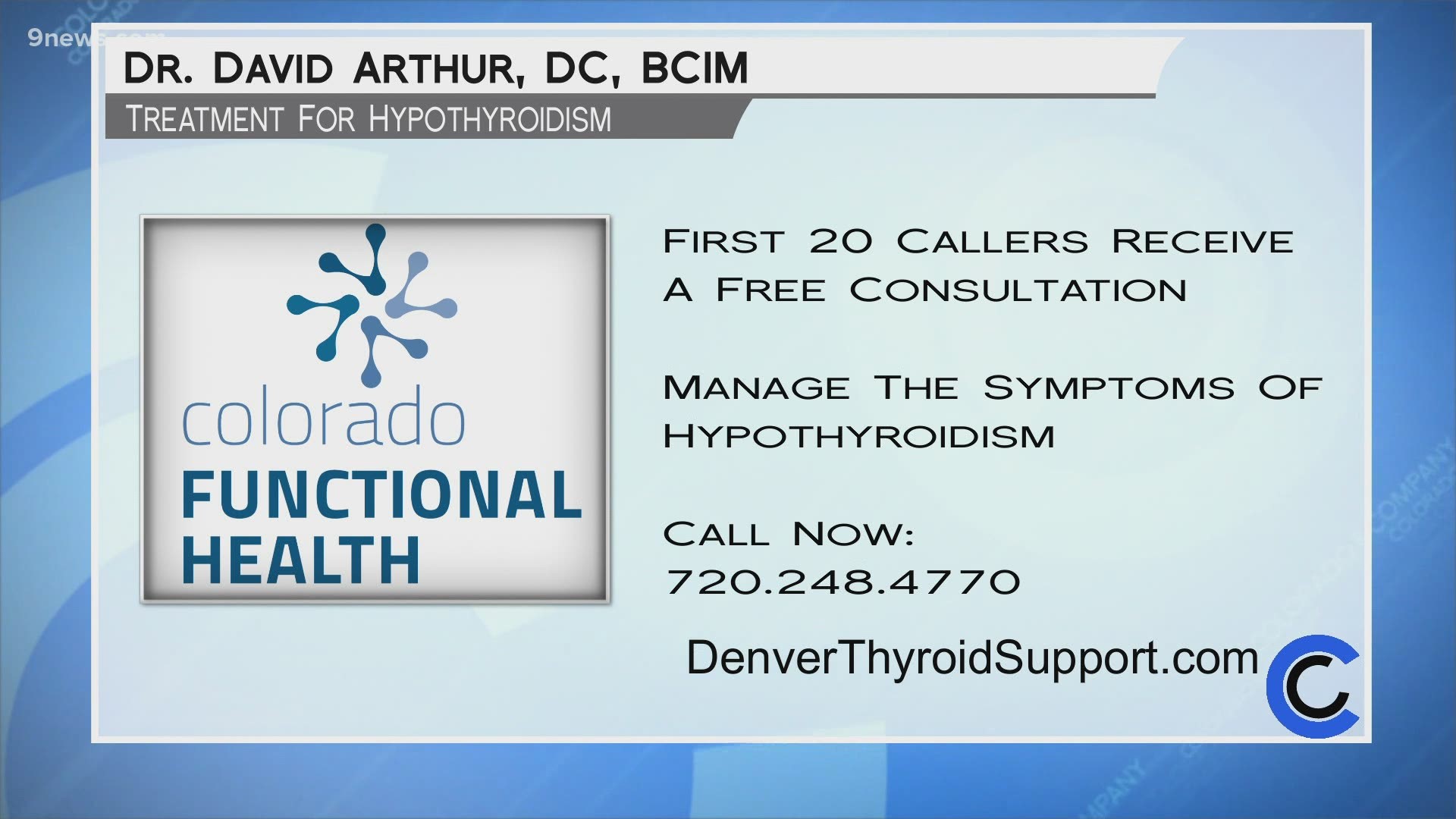 Visit DenverThyroidSupport.com or call Dr. Arthur at 720.248.4770 to find out how his treatments can help you with your thyroid issues.