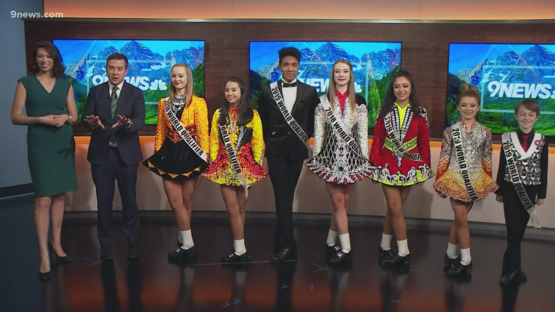 The McTeggart Irish Dancers from boulder, won first place in Denver 2018 St. Patrick'a Say parade and are competing nationally this year.
