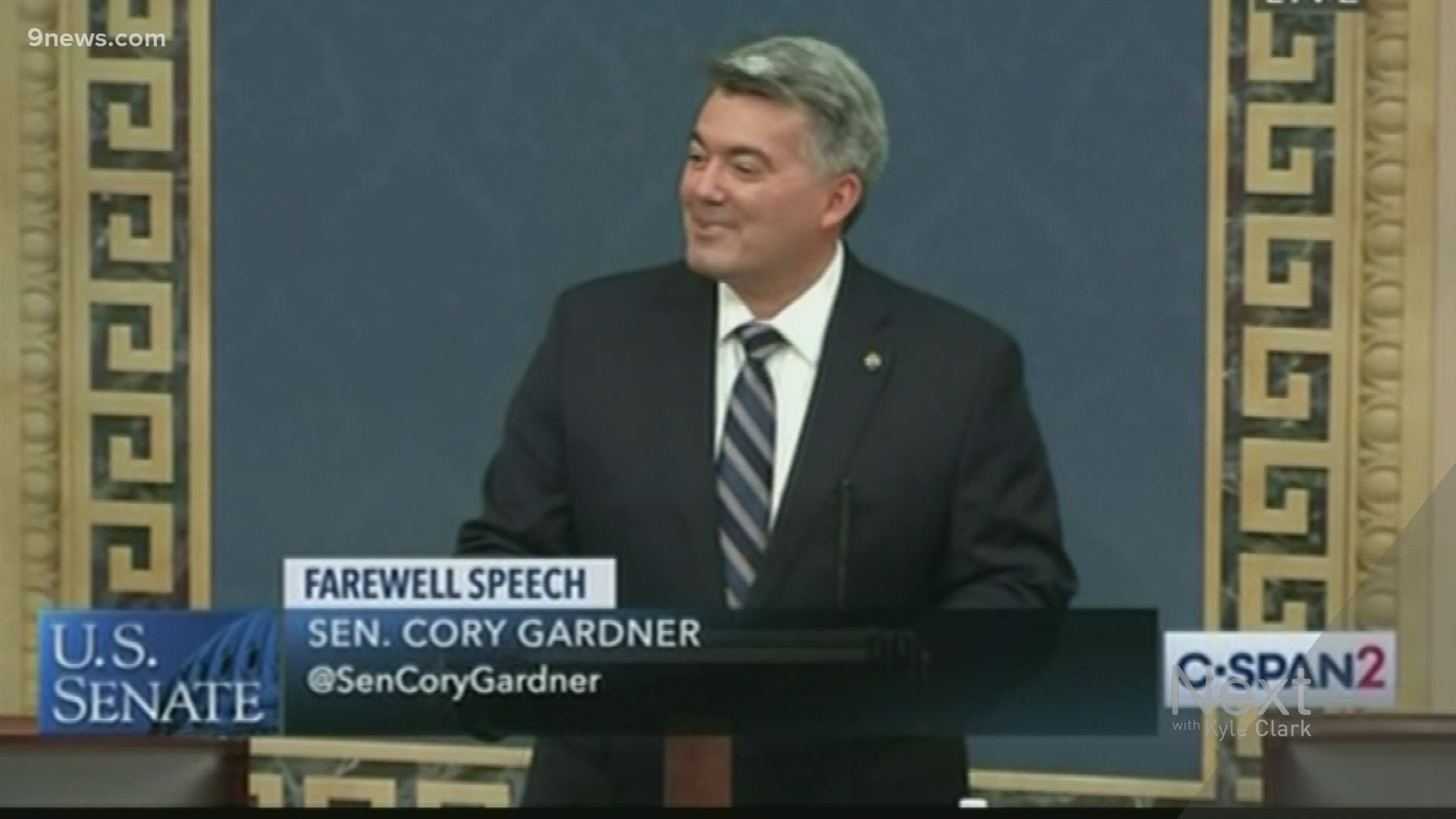 In his farewell speech to the U.S. Senate Tuesday, Cory Gardner called on his colleagues to work together to find solutions to shared challenges.