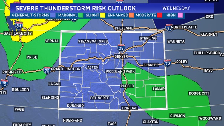 Severe Storms Possible Wednesday Afternoon 9news Com