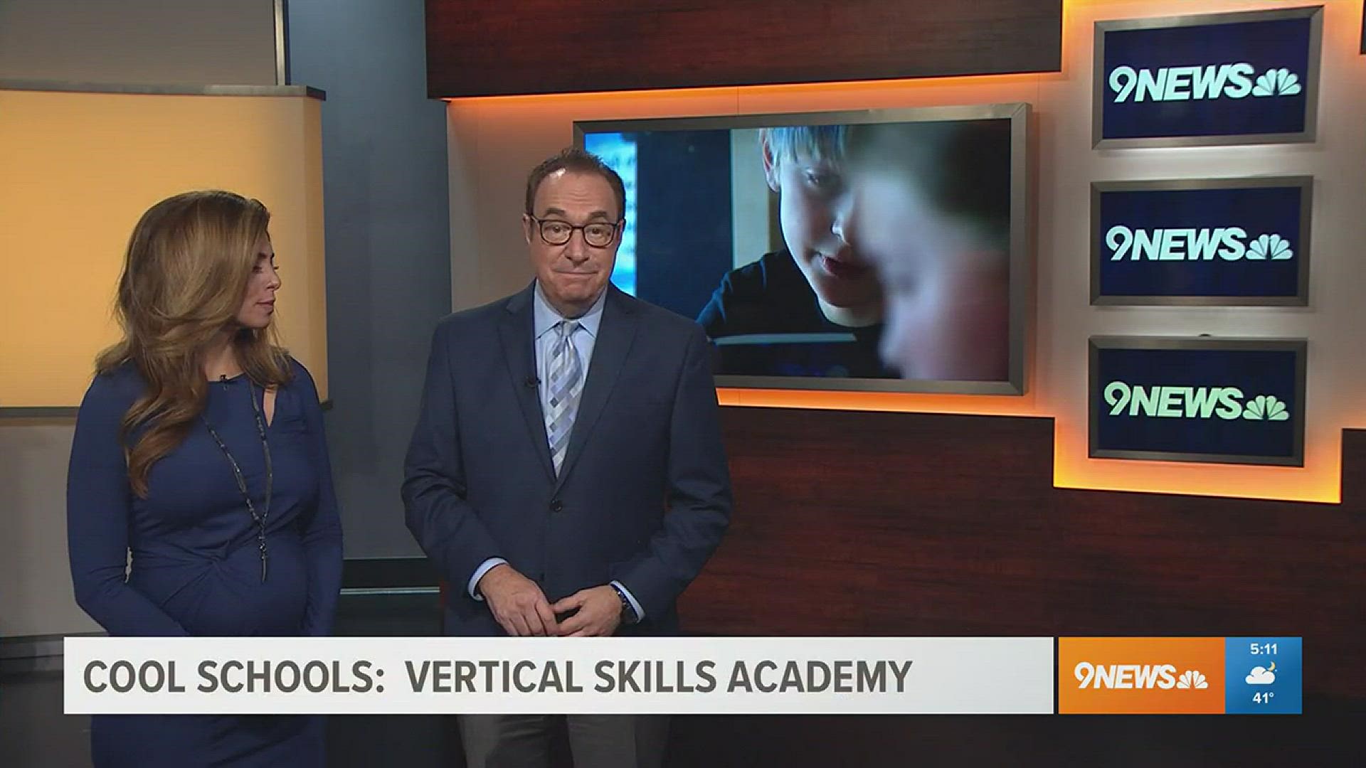 Reporter Eddie Randle visits cool school Vertical Skills Academy.