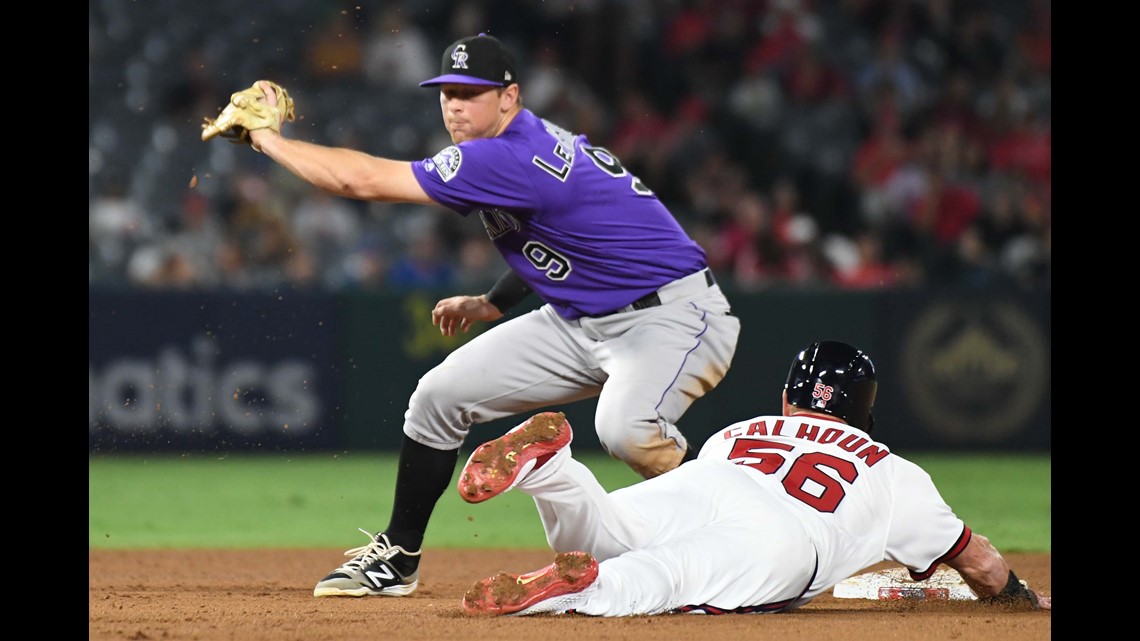 Tony Wolters Colorado Rockies Majestic Home Cool Base Player