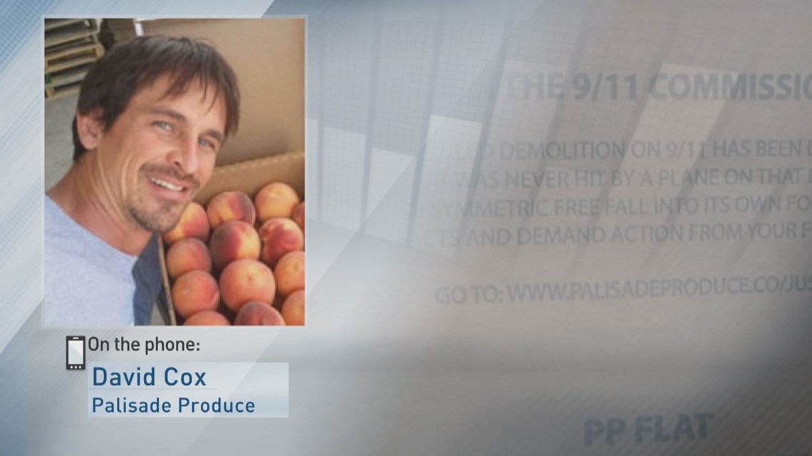 These Palisade peaches come with a message 9/11 was an inside job