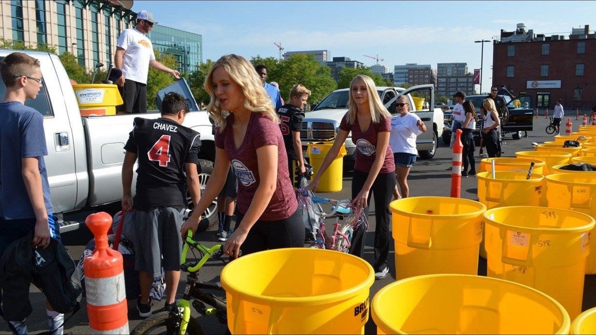 Donate old and new equipment to help a child discover sports