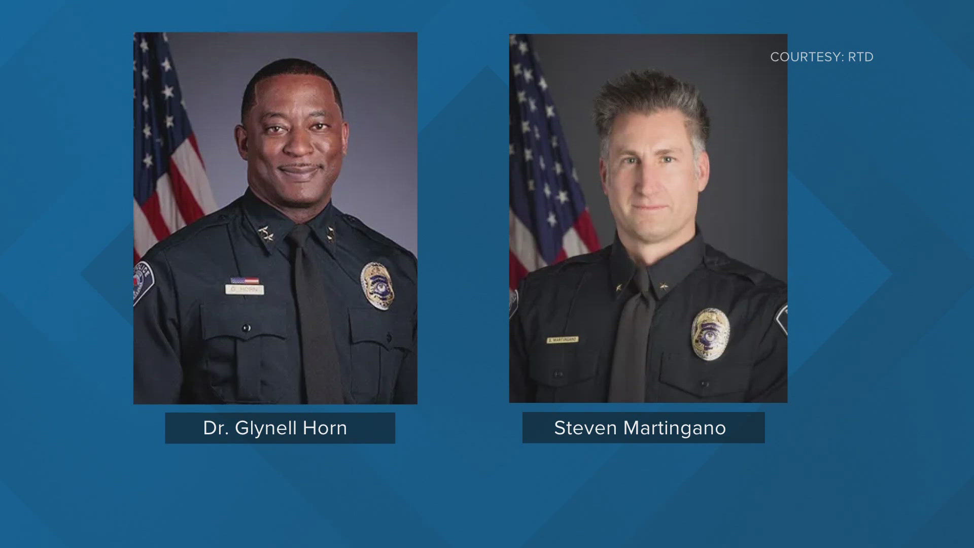 Dr. Glynell Horn, Jr. and Steven Martingano will be co-chiefs of the RTD police department after the firing of the former chief, Joel Fitzgerald.