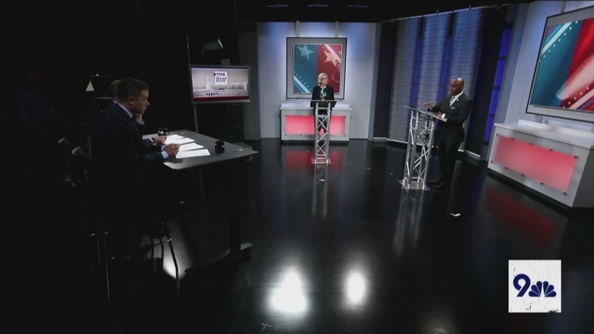 Denver mayoral candidates Michael Hancock and Jamie Giellis discuss whether the city has a 'drug image' during a 9NEWS mayoral debate ahead of the June 4 runoff election.
