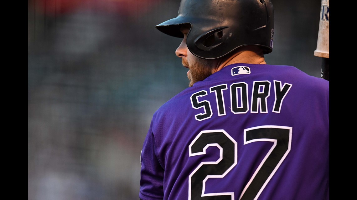 Rockies SS Trevor Story leaves with elbow injury vs Dodgers