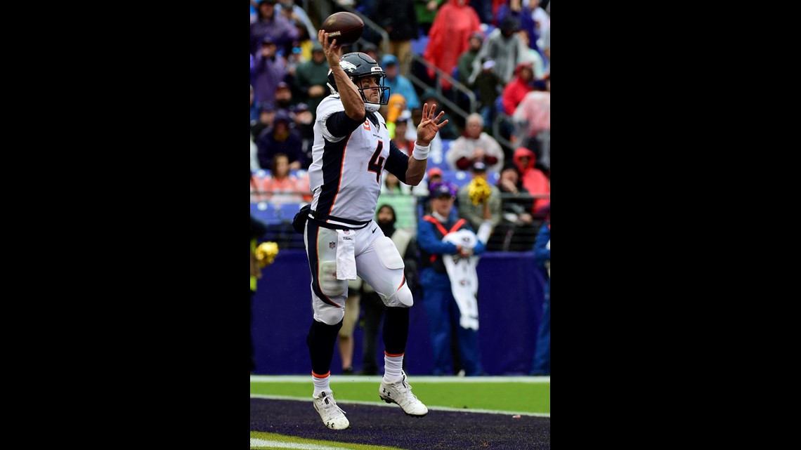 Baltimore, USA. 23rd September, 2018. Denver Broncos NT Domata Peko Sr (94)  pictured on the sidelines during a game against the Baltimore Ravens at M&T  Bank Stadium in Baltimore, MD on September