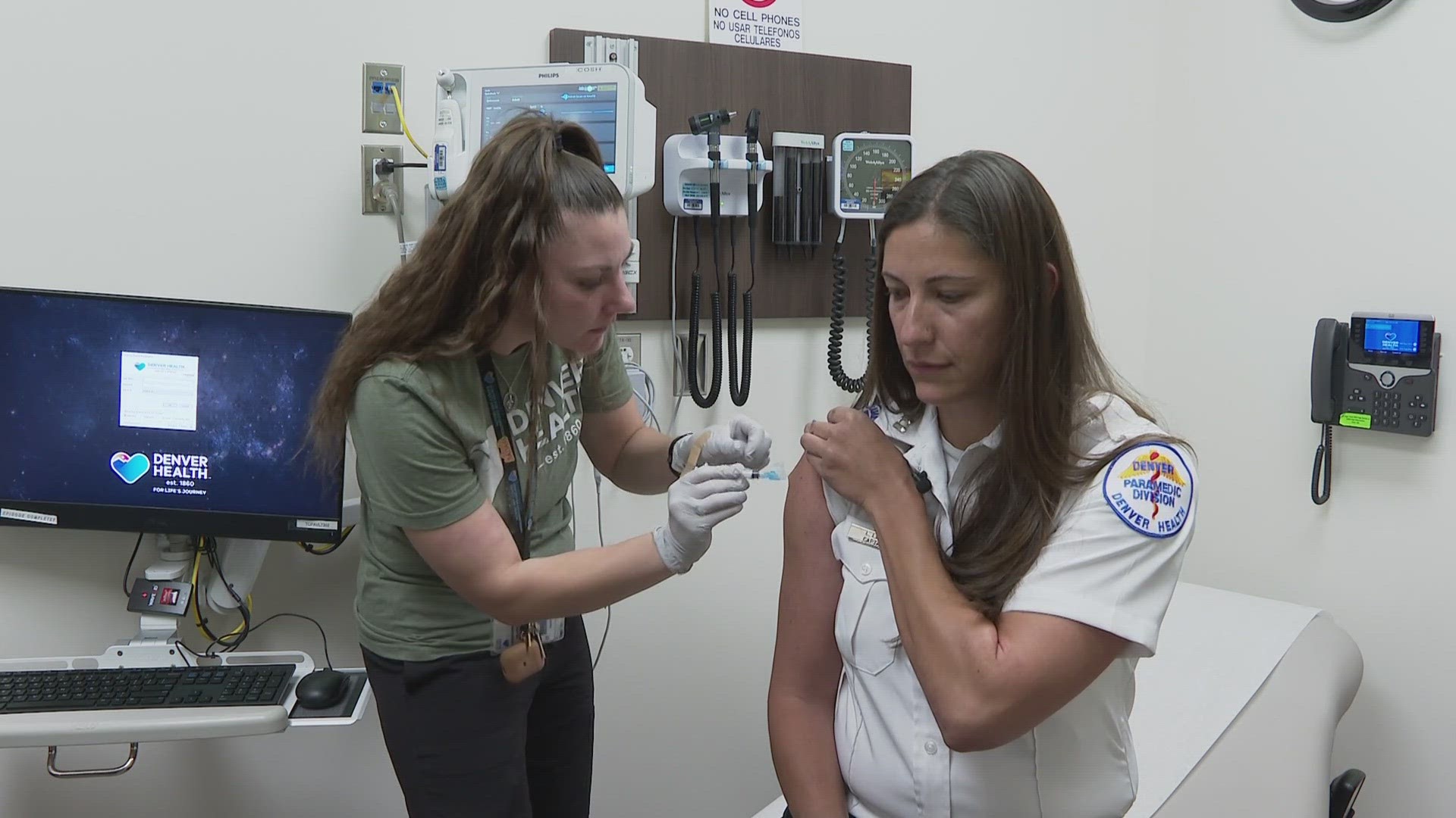 A few medical employees at Denver Health made history Tuesday as they became some of the first people to get the live Ebola vaccine for preventative measures.