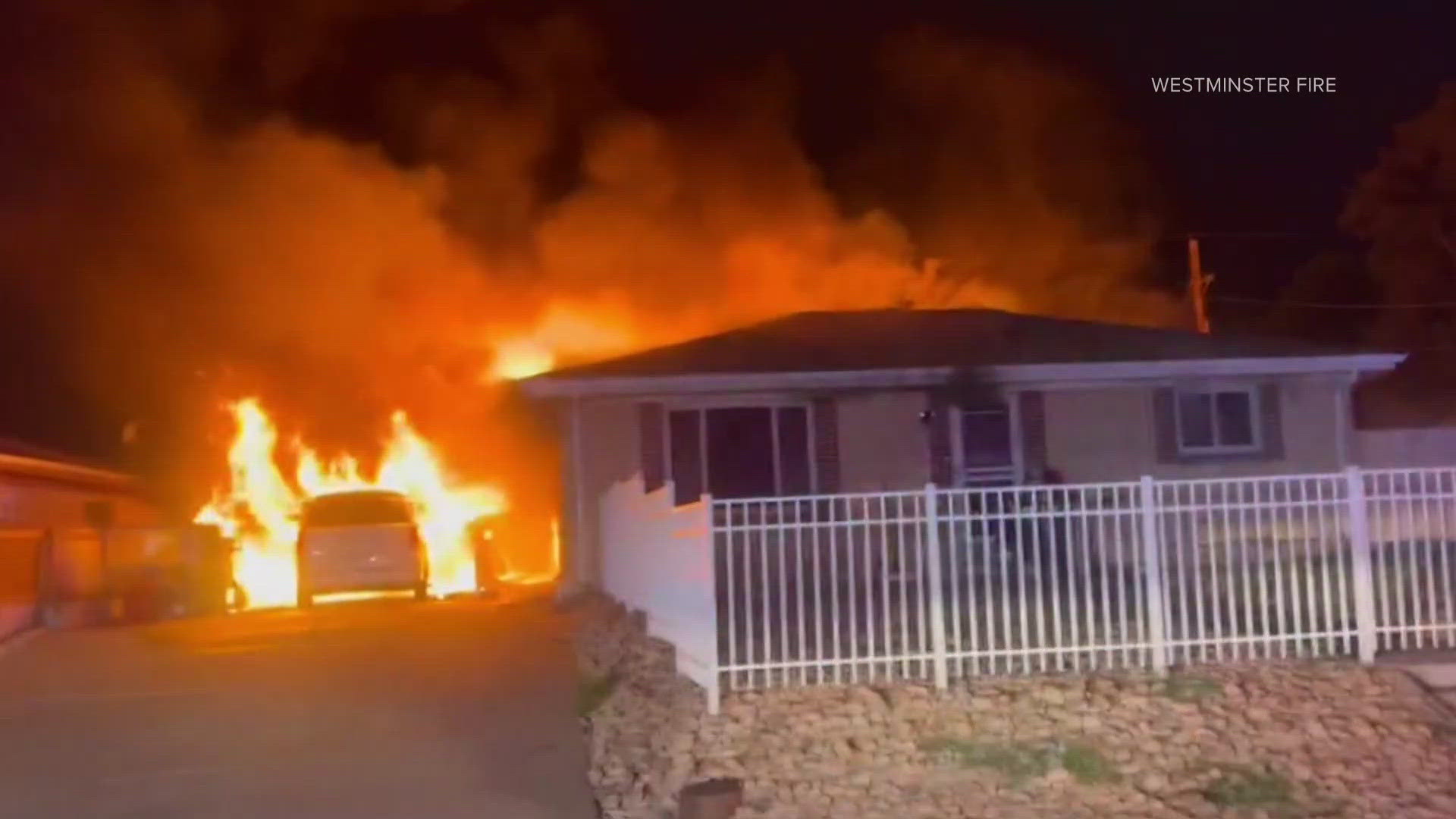 Man, dog safe after house fire in Adams County | 9news.com