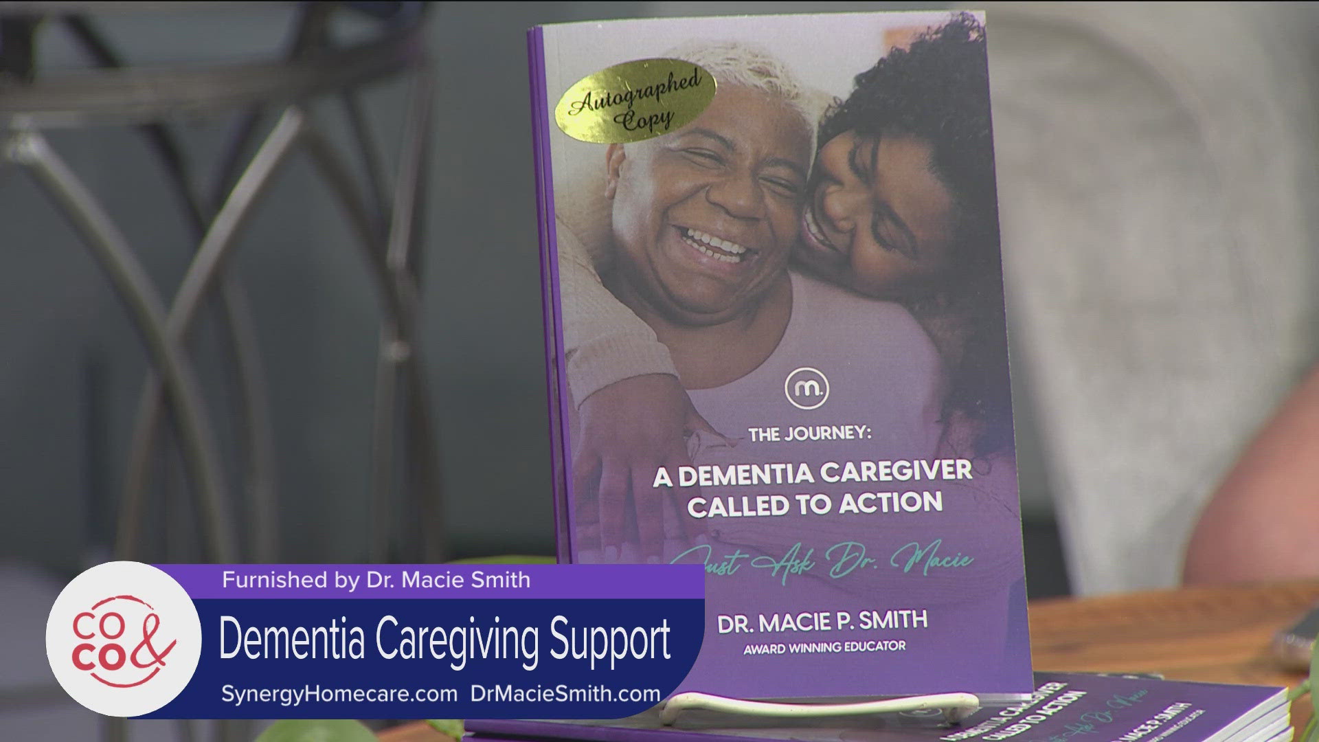 Dr. Macie's book 'A Dementia Caregiver Called to Action: The Journey' is available now at BarnesAndNoble.com. Learn more at SynergyHomeCare.com.