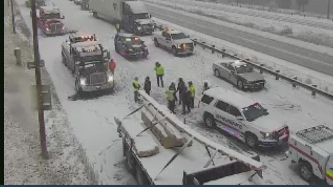 Colorado road conditions: WB I-70 reopens after crews clear crashes ...