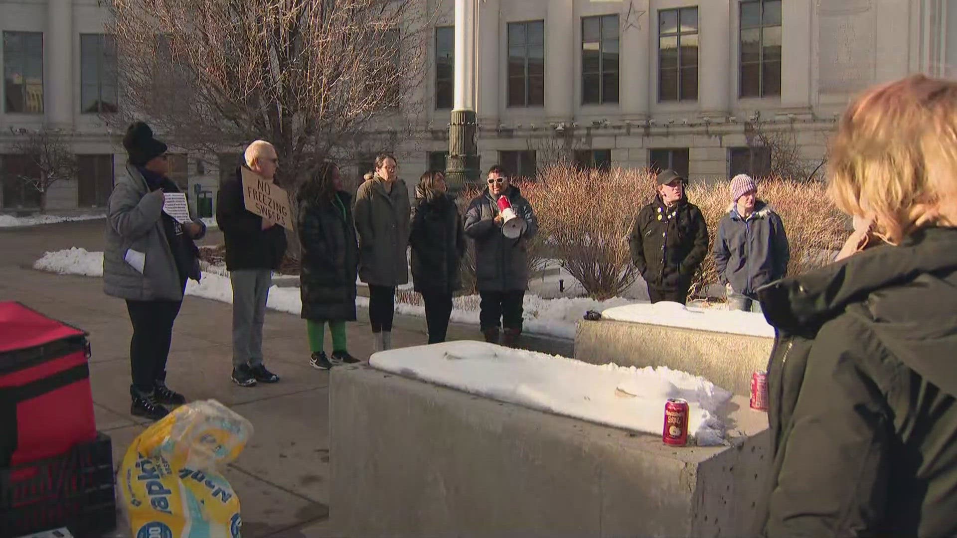 Denver City Council postponed a vote on the bill Tuesday. Outside the city and county building, people rallied in support of the measure.