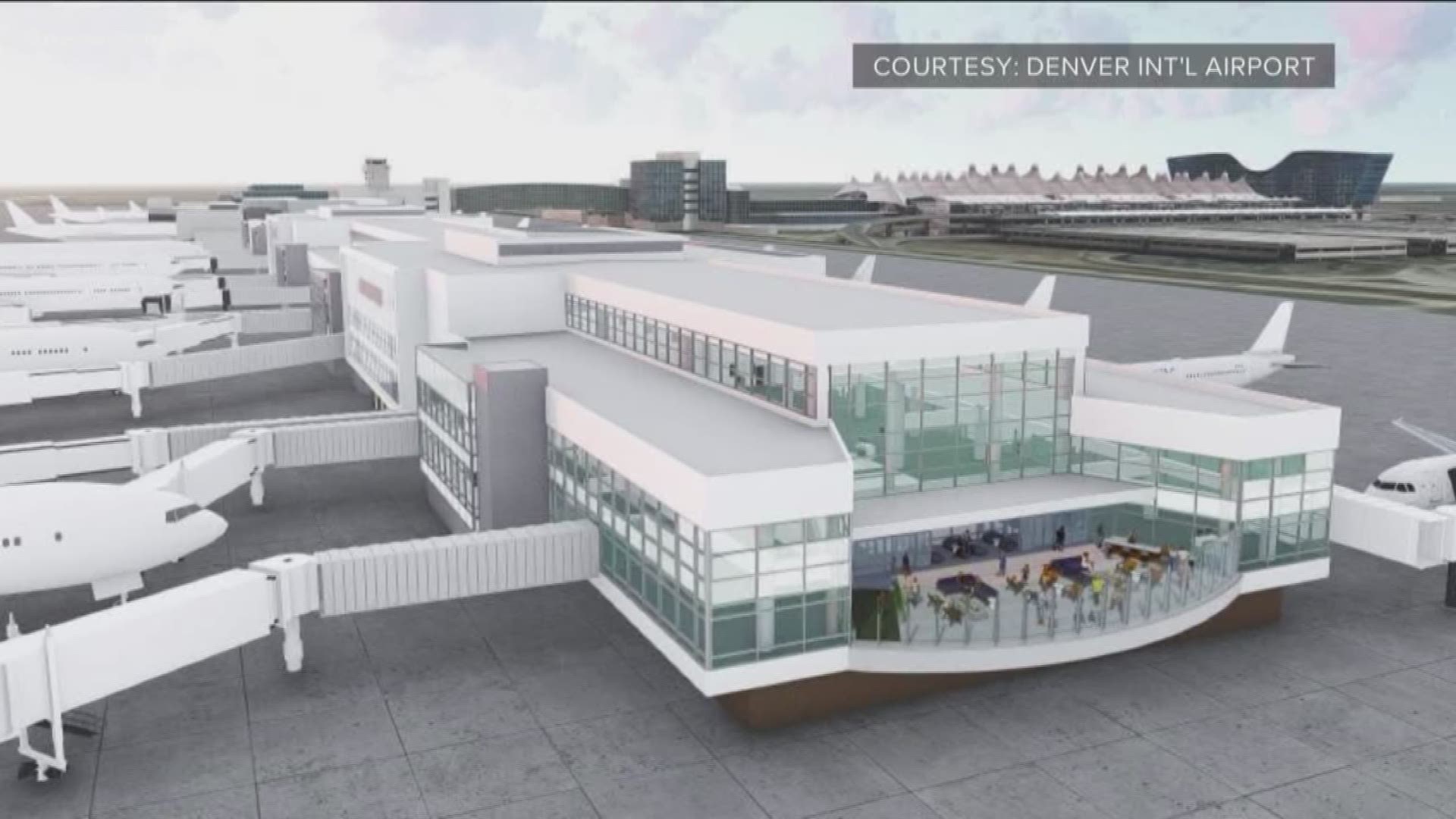 The A and C concourses will get one outdoor patio each, and B concourse will have one on both the east and west side.