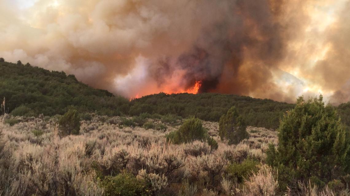 Pine Gulch Fire Burning North Of Grand Junction Colorado 1480