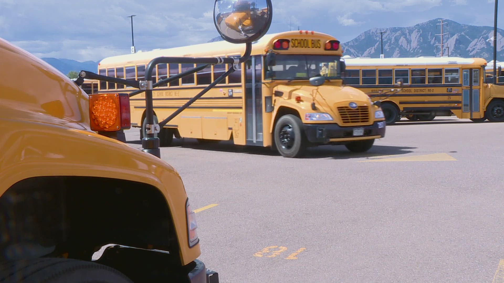 The Boulder Valley School District says it was the first in Colorado to put an electric school bus on the road.