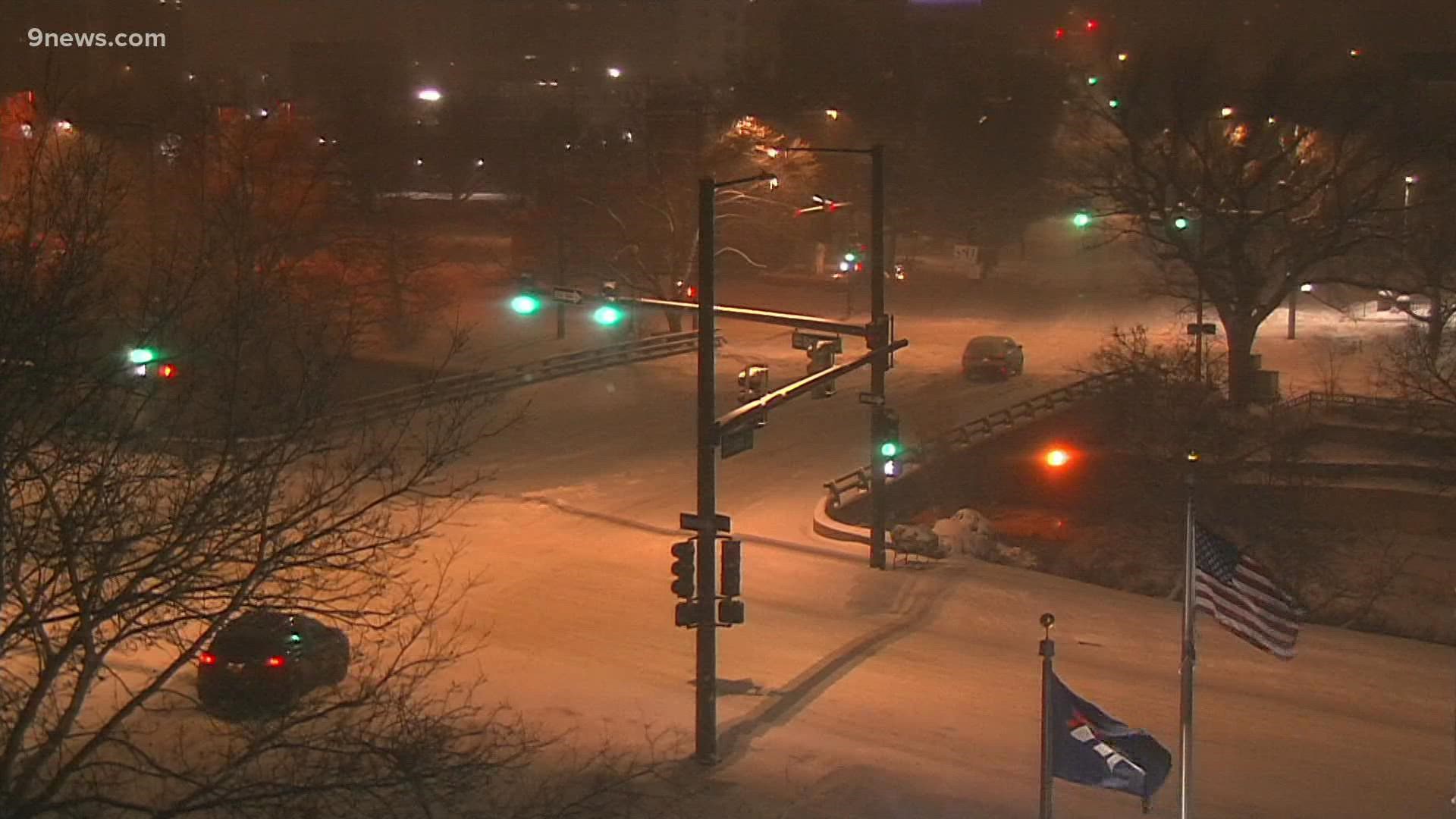 Nancy Kuhn with DOTI said residential plows are out in full force working to clear Denver roads.