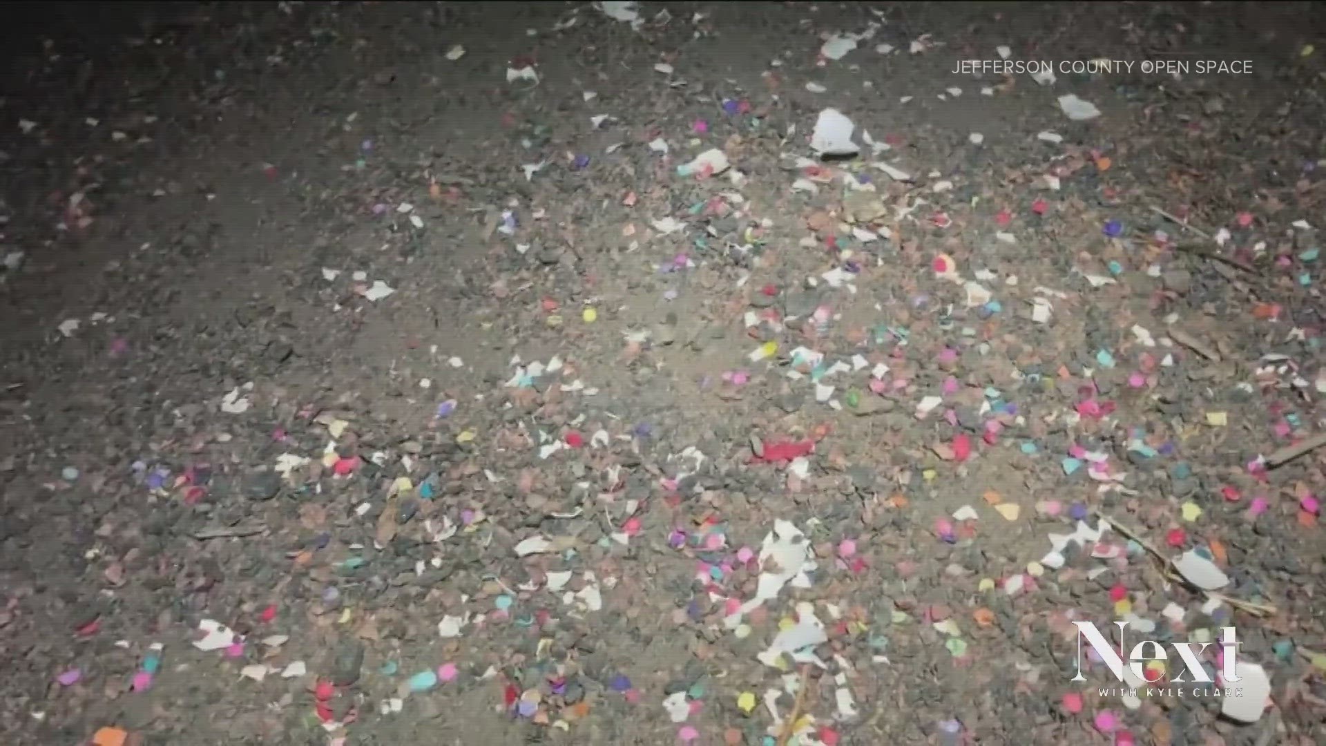 Video from picnic sites showed the litter left behind from Easter weekend on public lands. Rangers had to use rakes to slowly gather the small bits of trash.