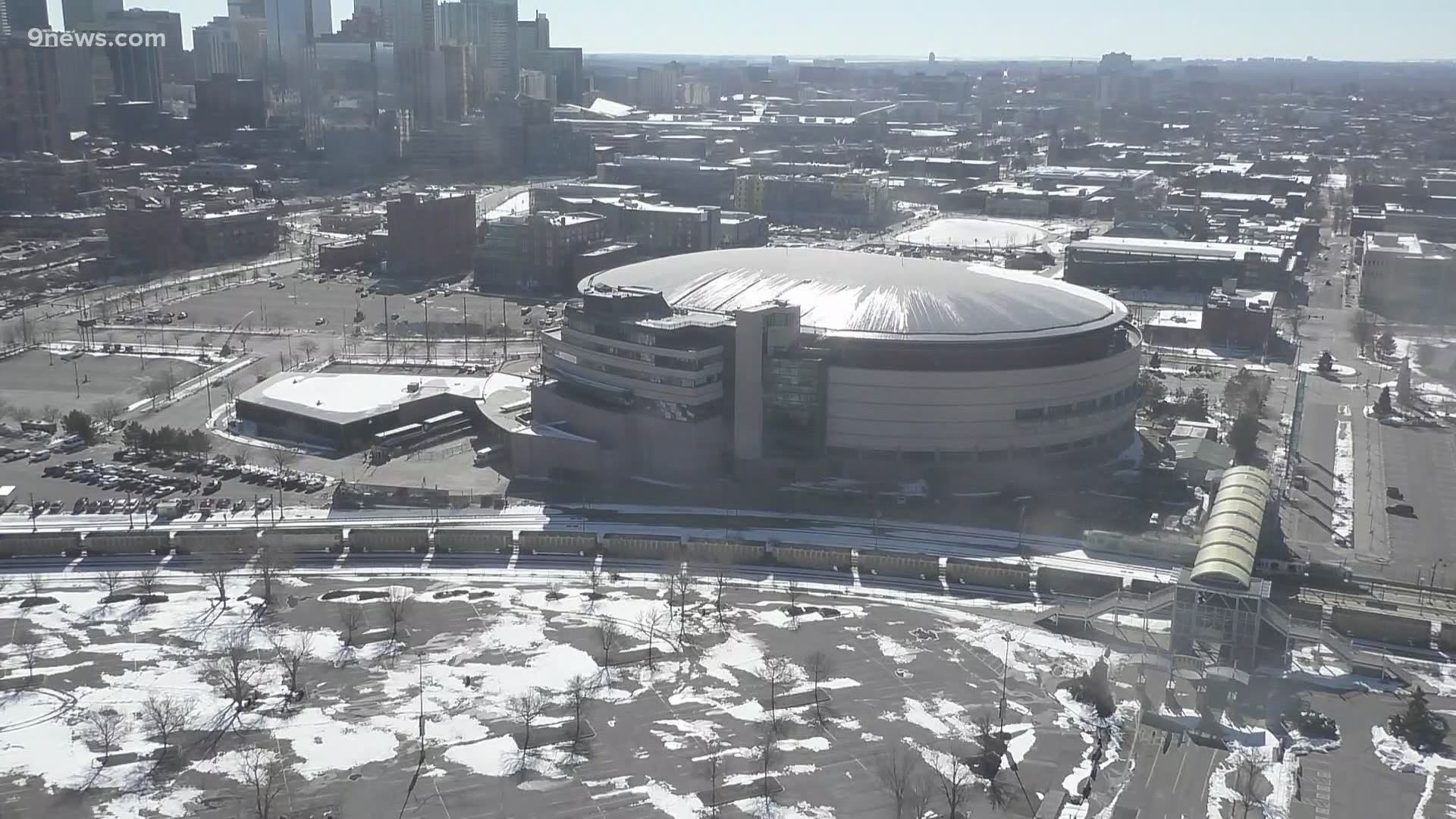 Ball Arena will be allowed to have fans at Avs and Nuggets games, but it can't host concerts just yet.