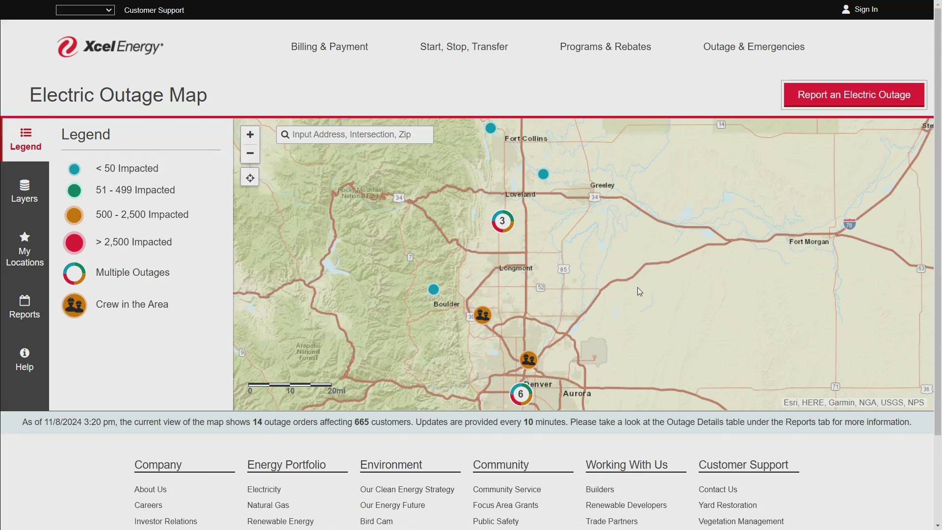 Additional power outages are possible as wet, heavy snow falls in Colorado.