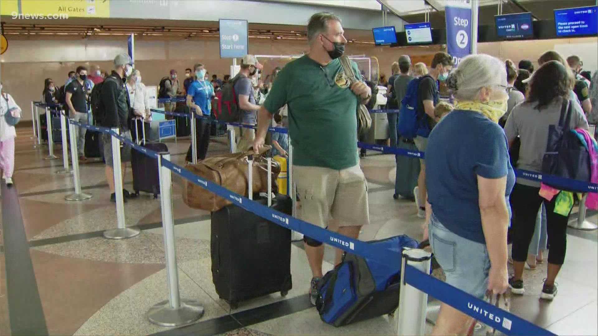 DIA is expecting longer than usual security lines through Sunday, Oct. 17.
