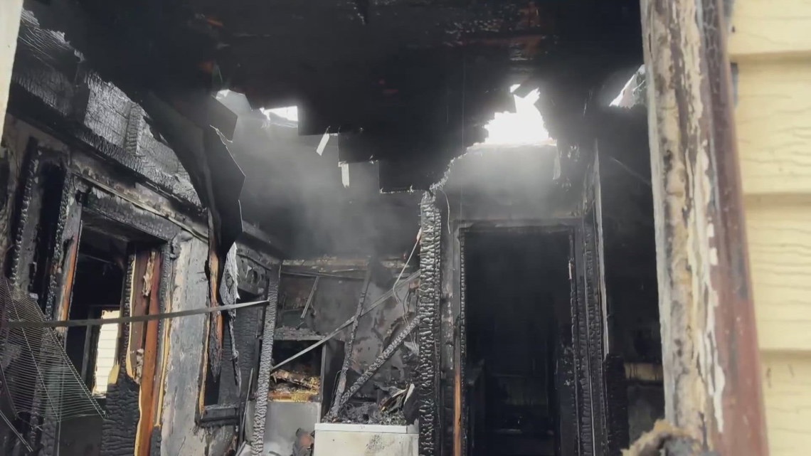 Apartment building a total loss after space heater sparks fire | 9news.com