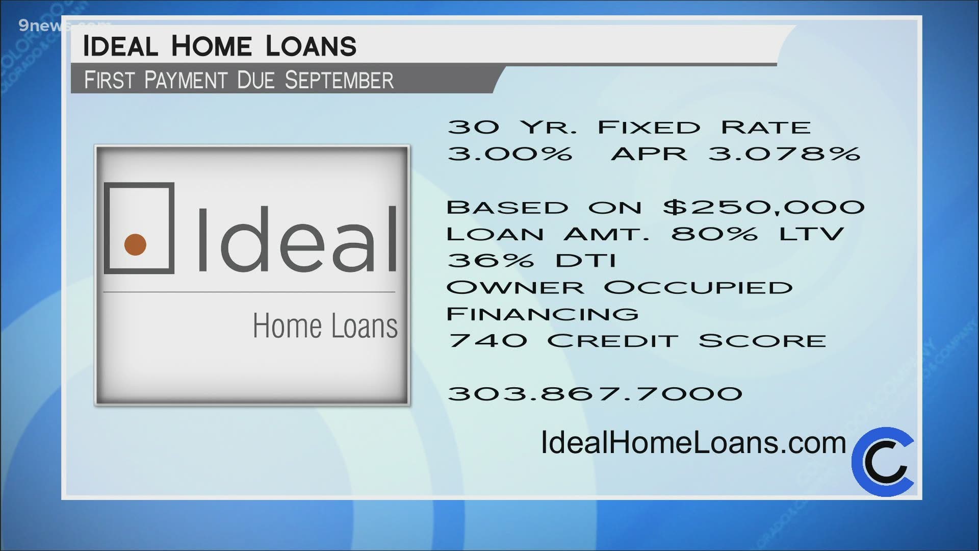 Ideal Home Loans July 7 2020 9news Com