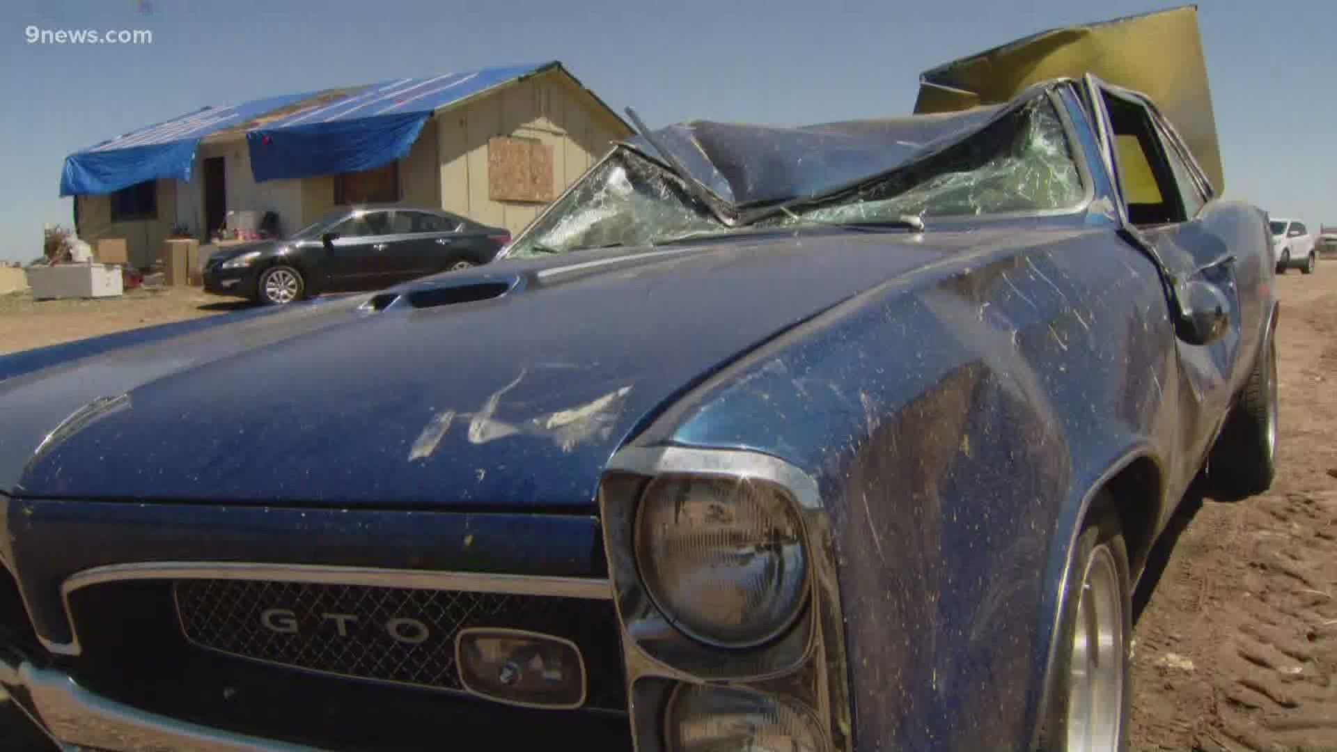 Two families are beginning the road to recover after losing everything when an EF1 tornado touched down on Tuesday.