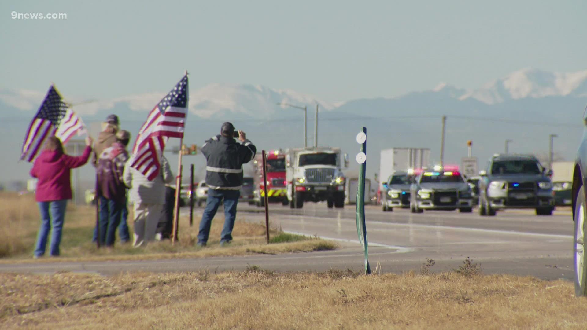 In the middle of a tragedy, the family of Marc Thor Olson found what they describe as the "best of America" when they came to Colorado for a funeral procession.