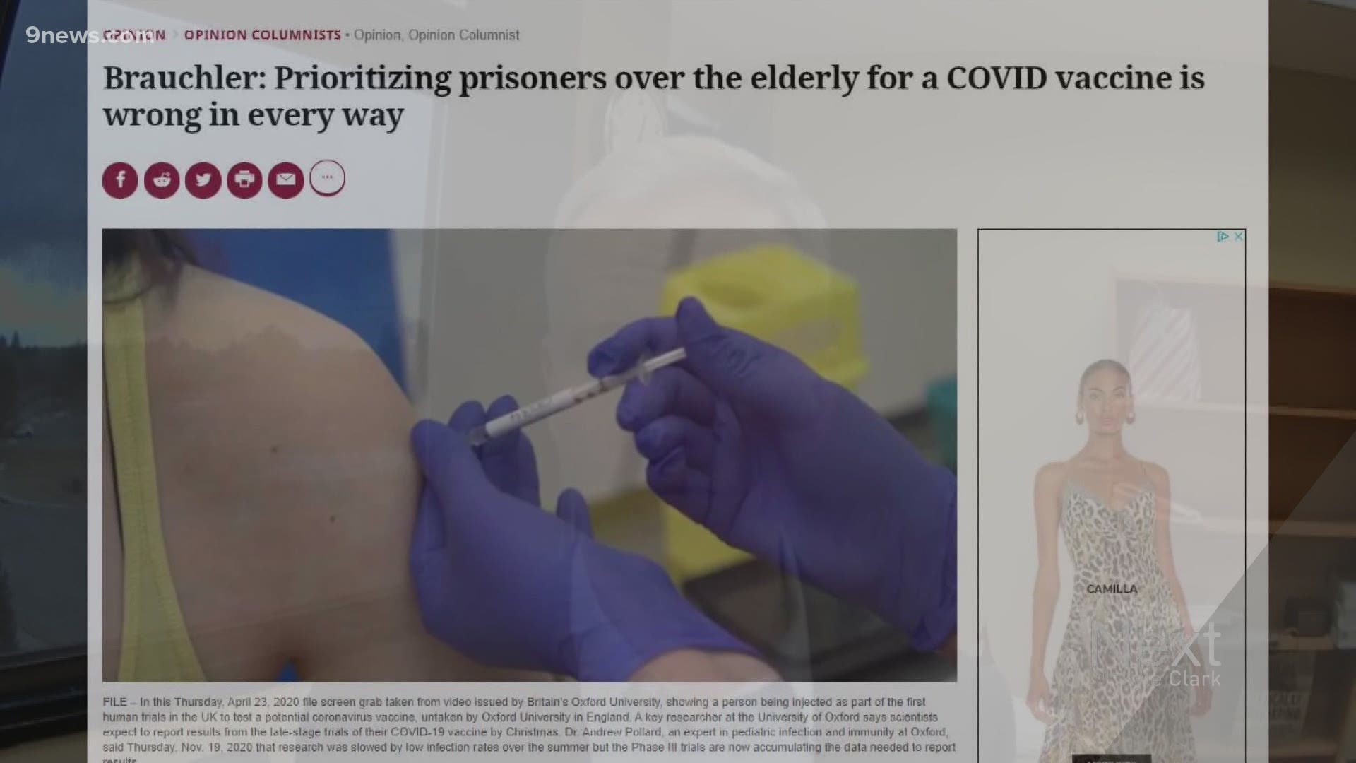 They will be the first inmates in Colorado to receive the COVID-19 vaccine after months of political pressure and adaptations to the priority schedule.