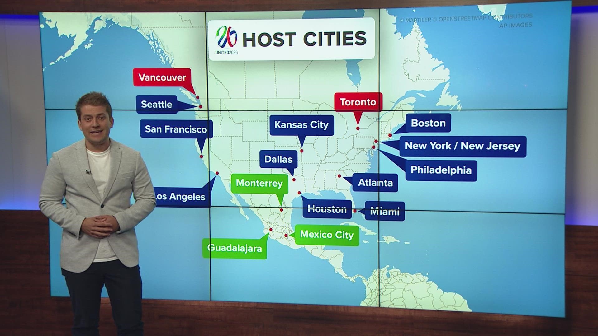 FIFA announced the 16 host cities Thursday afternoon, and Denver was not among them.