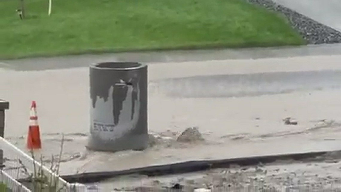Street flooding in Castle Tock
