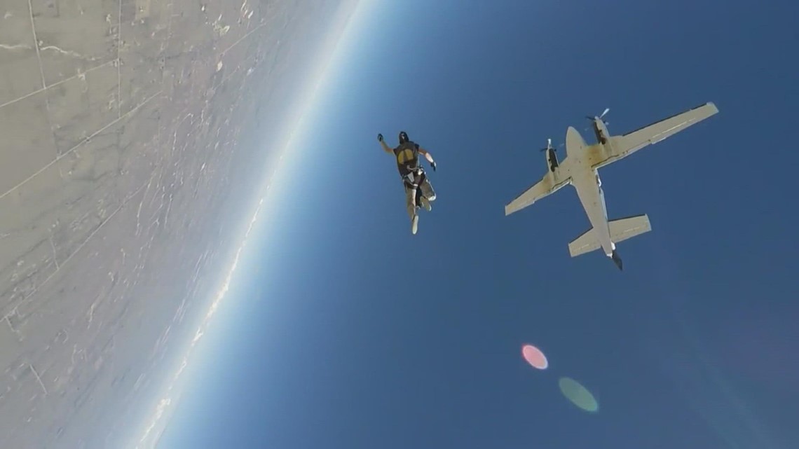 Colorado man celebrates doubling life expectancy by going skydiving