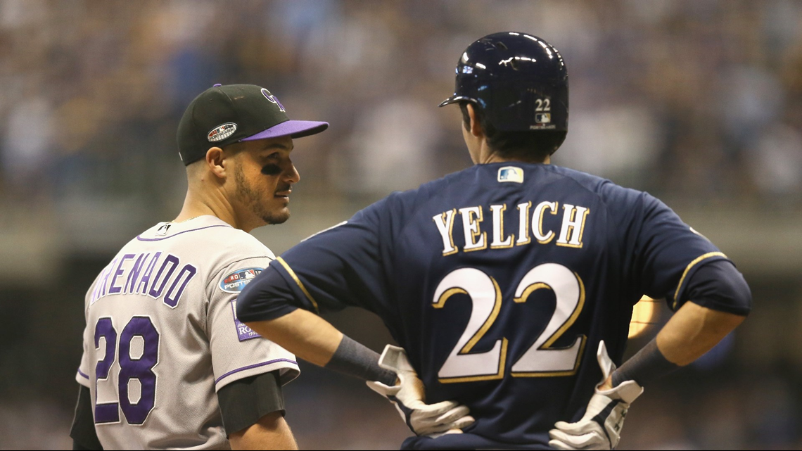 WATCH: Yelich breaks homerun record at Coors Field against Rockies