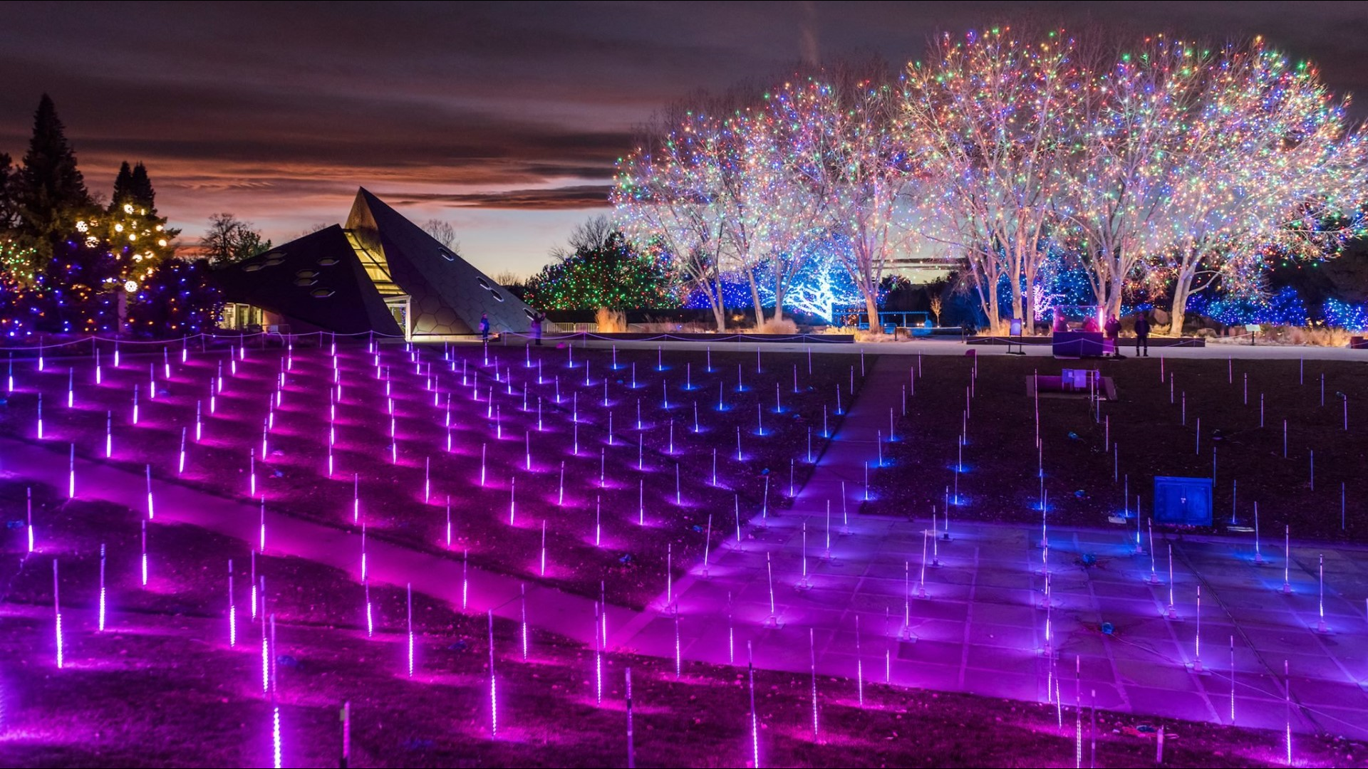 The family-friendly holiday event Blossoms of Light
has been happening for 30 years.