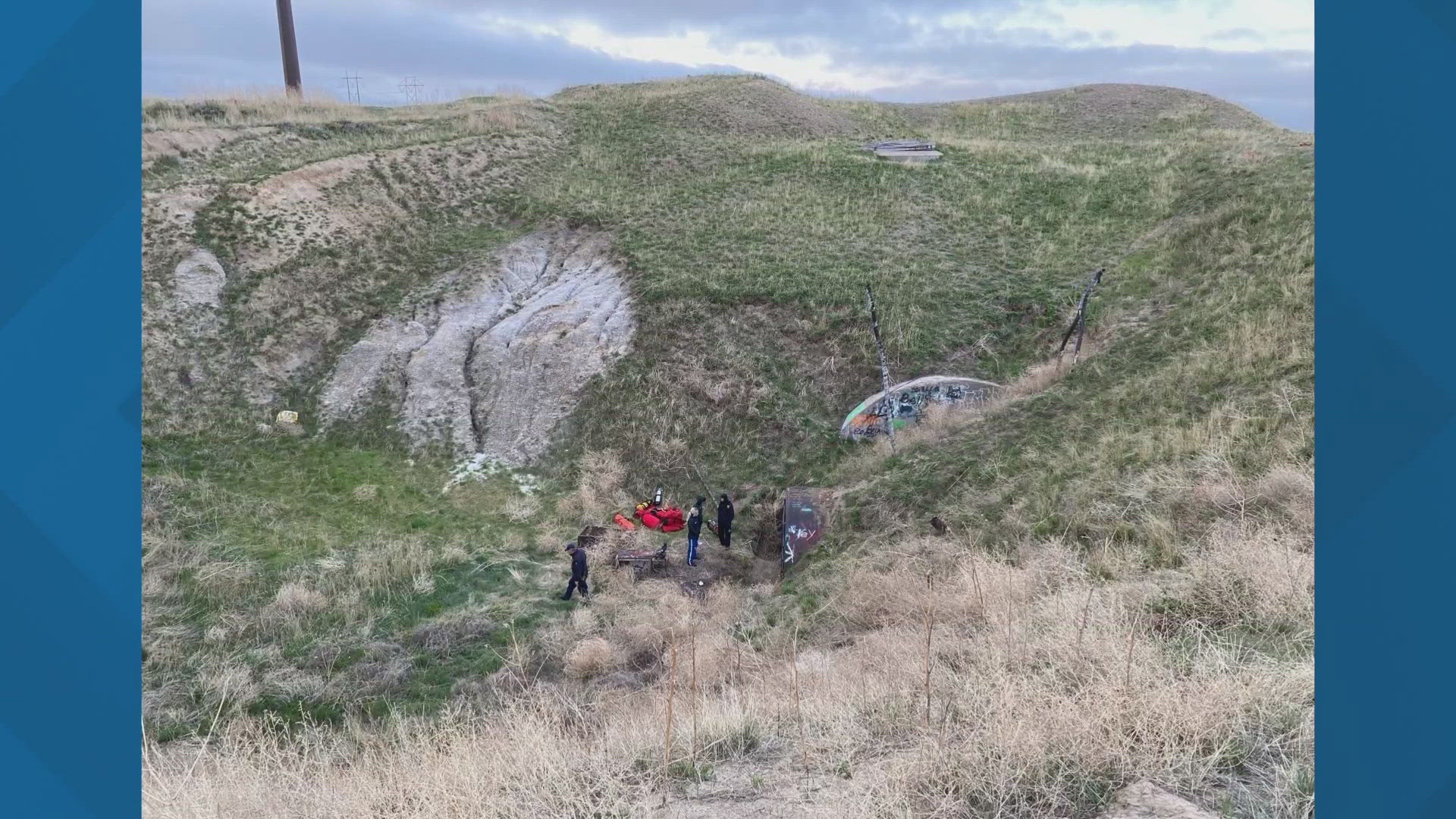Crews were working to rescue a teen who was seriously injured after falling down an abandoned missile silo Sunday morning.
