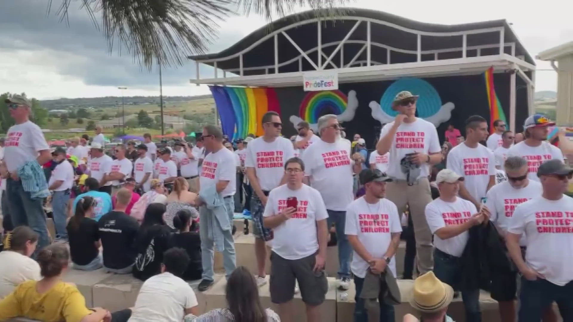Last year, protesters gathered at the Douglas County PrideFest before a drag show. Witnesses said dozens of men tried to block the performance.