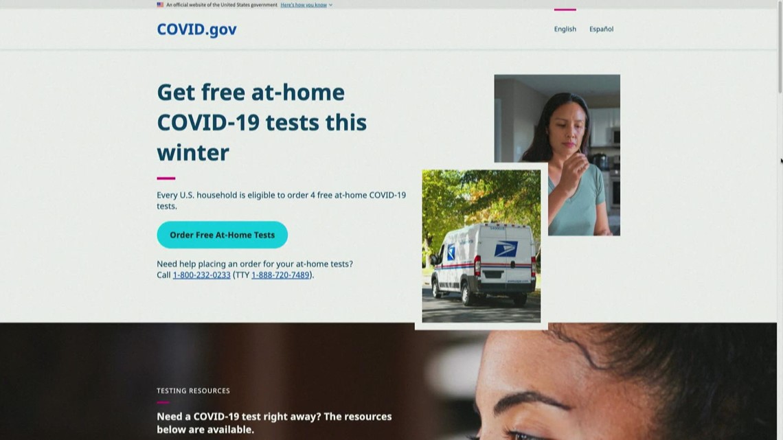 Federal government sending out free at-home COVID tests
