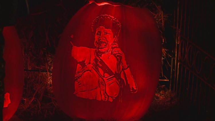 This guy carves about 70 pumpkins with all sorts of designs for ...